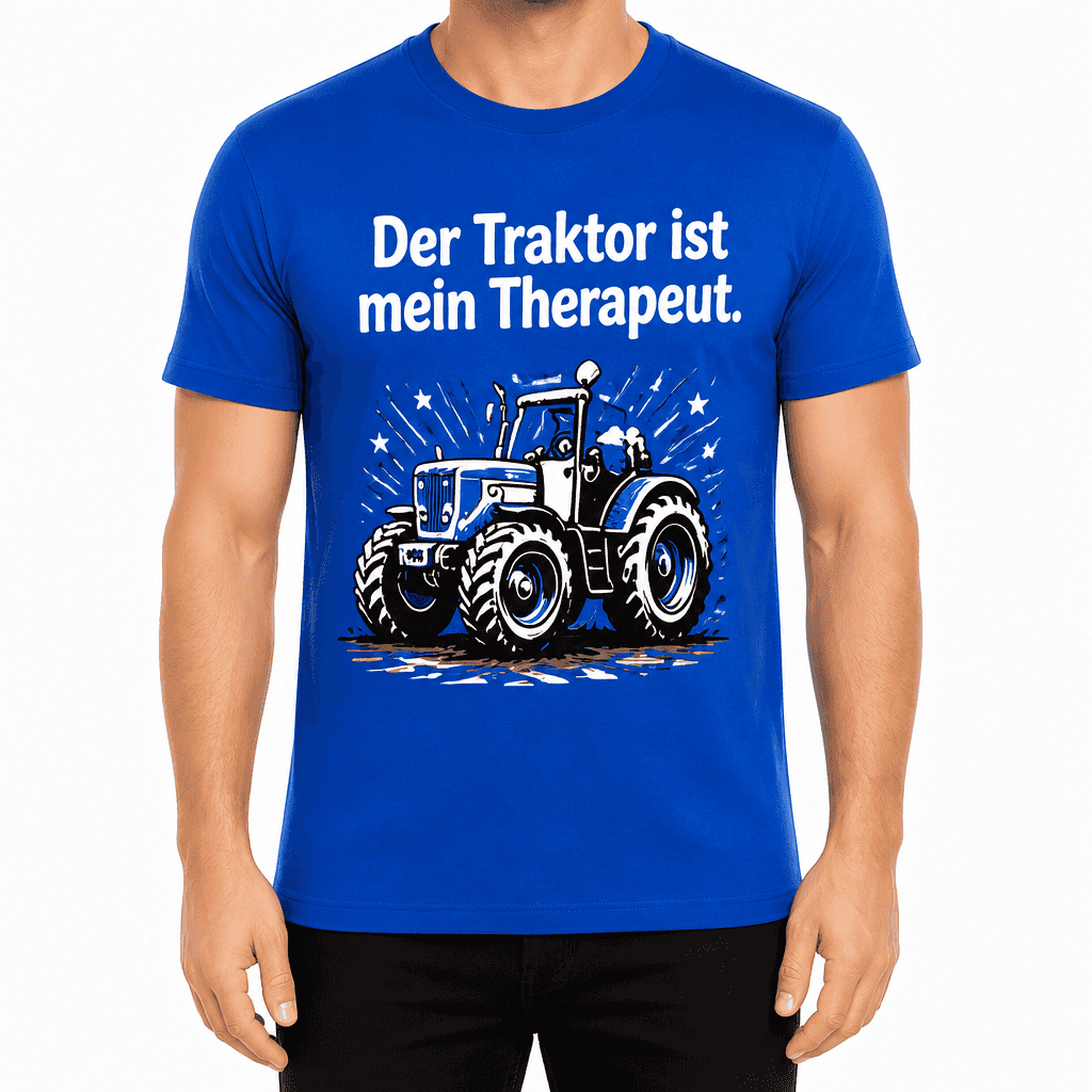 Bauern-T-Shirt – Der Traktor ist mein Therapeut.