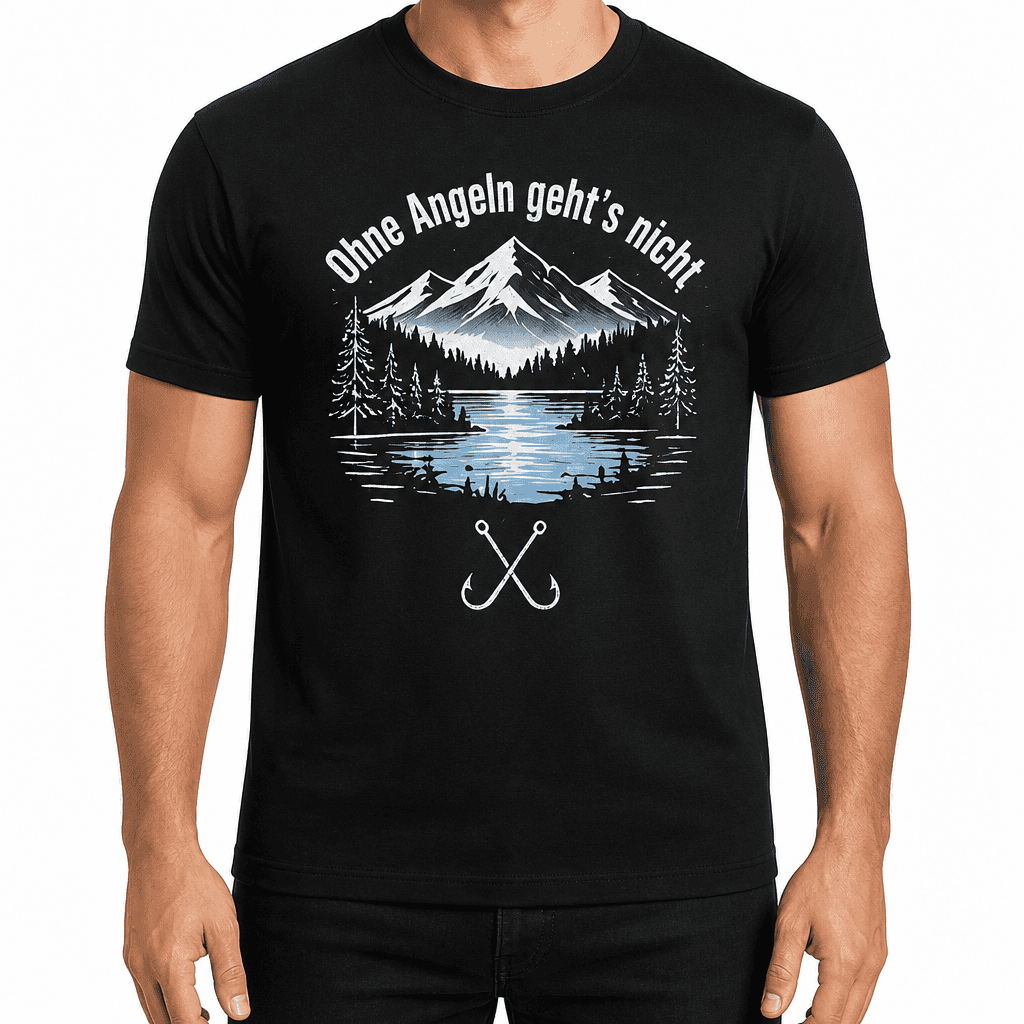 Angler-T-Shirt – Ohne Angeln geht's nicht