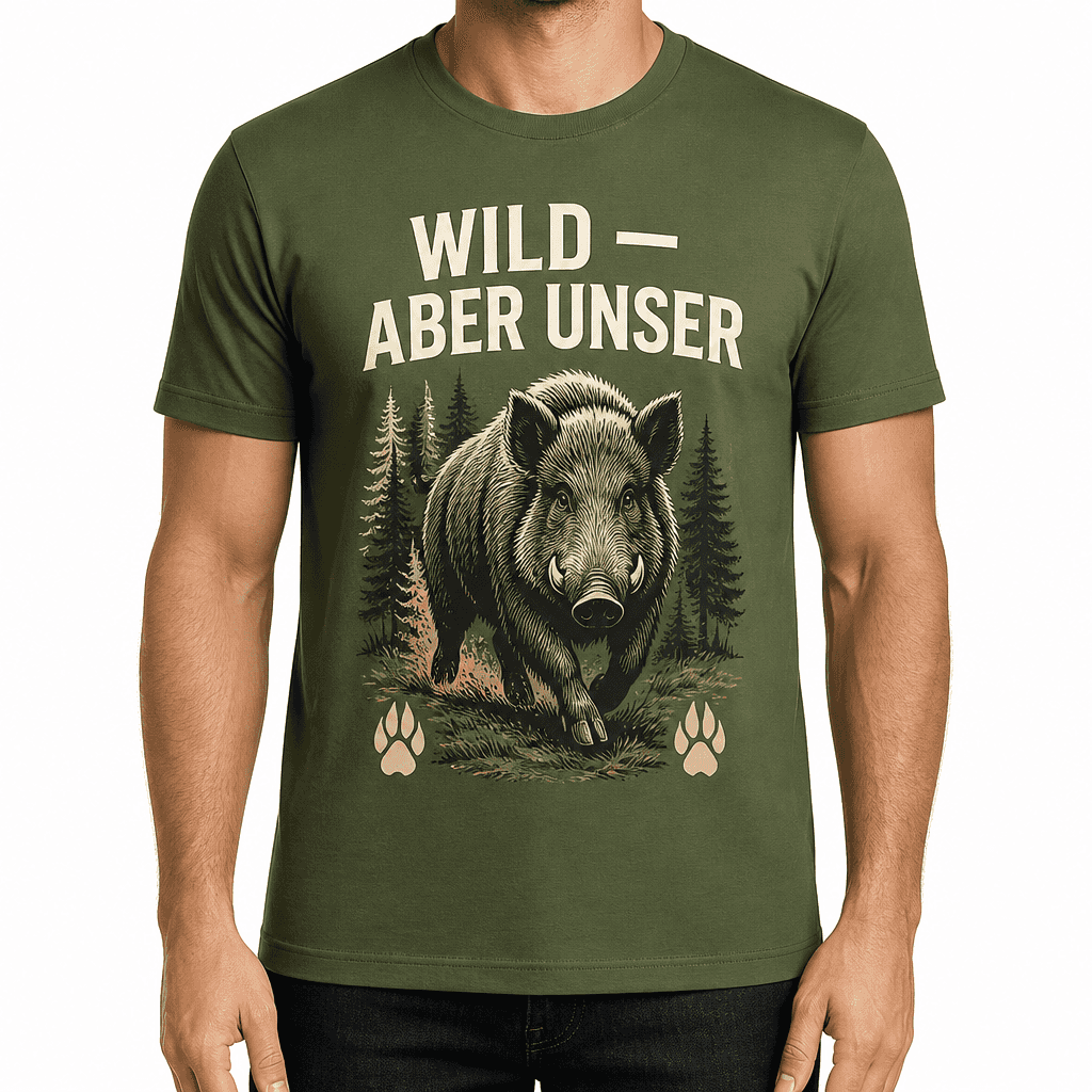 Jagd-T-Shirt – WILD — ABER UNSER