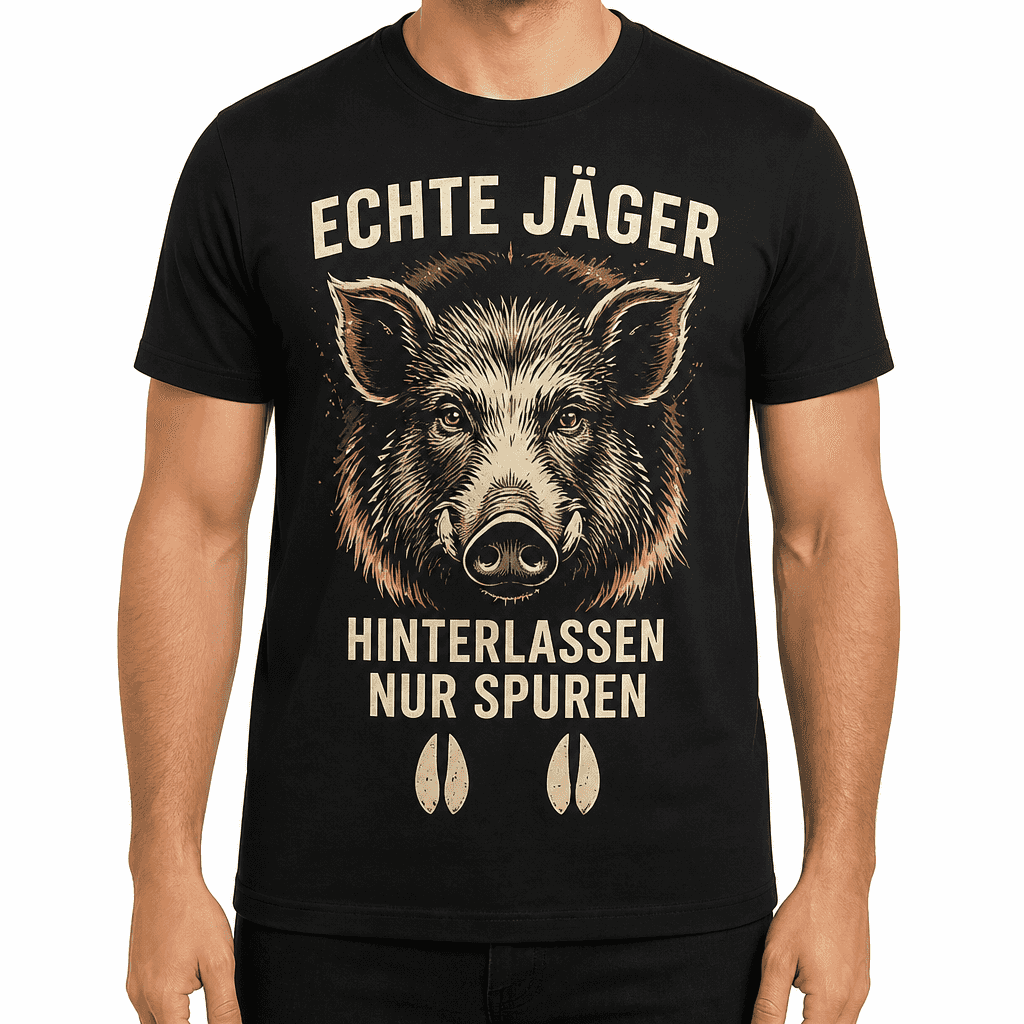 Jagd-T-Shirt – ECHTE JÄGER HINTERLASSEN NUR SPUREN