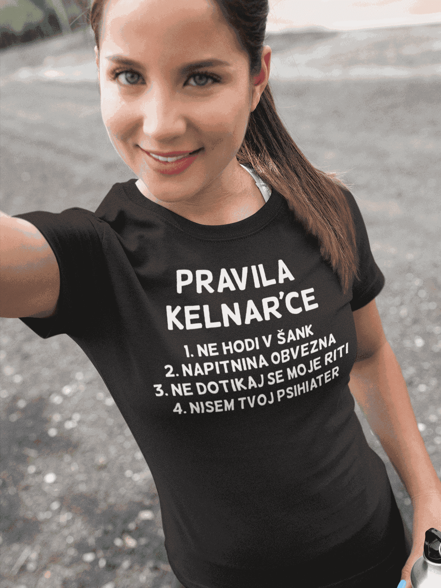 Lustiges T-Shirt Regeln der Kellnerin