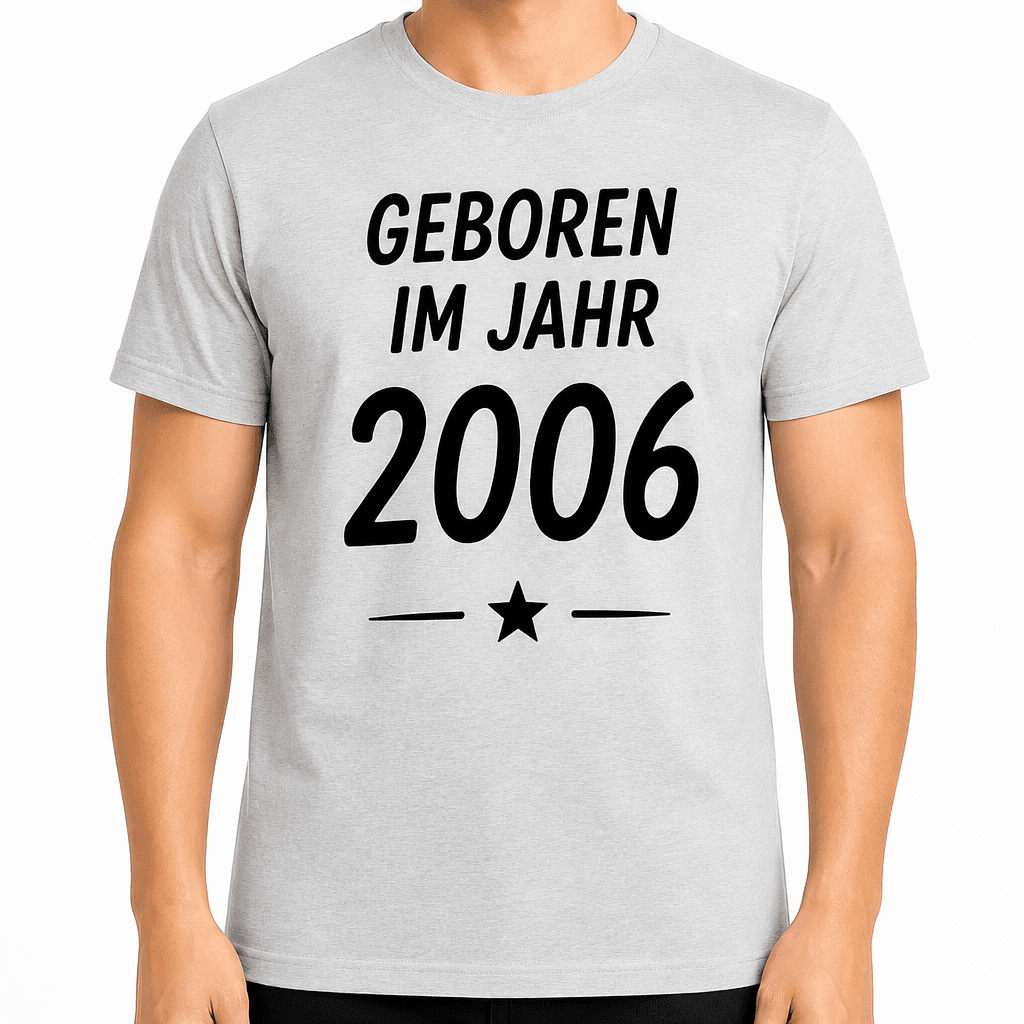 T-Shirt zum 20. Geburtstag – Geboren im jahr 2006