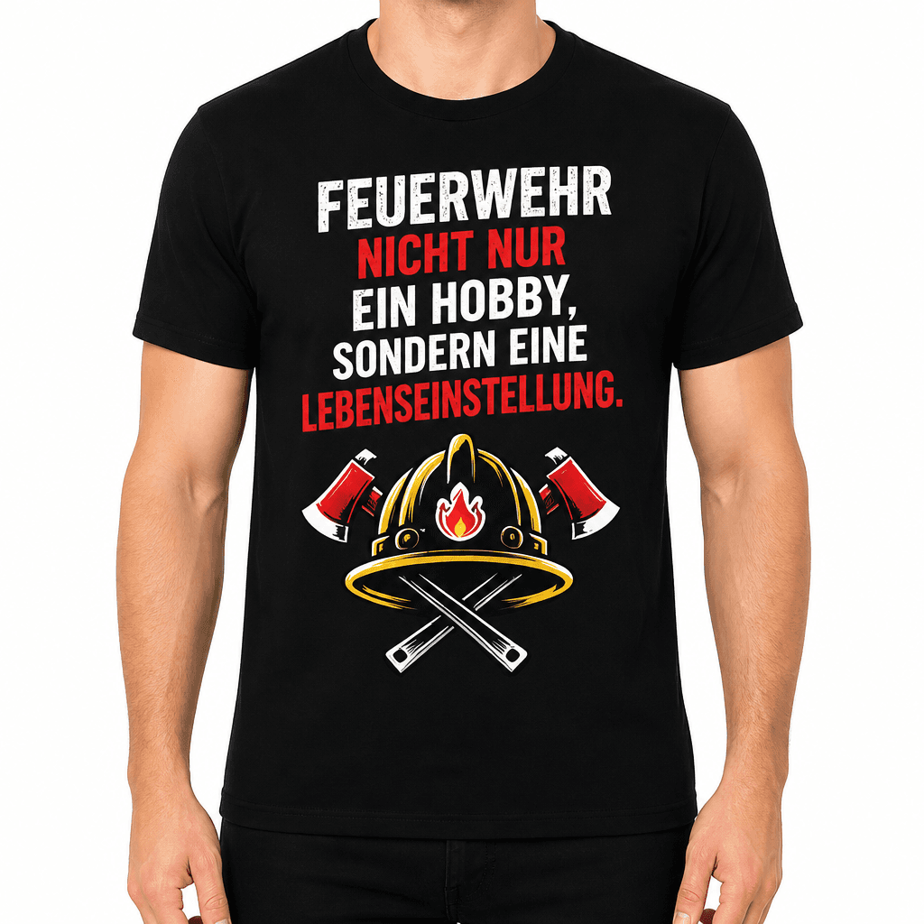 Feuerwehr T-Shirt – Feuerwehr nicht nur ein hobby, sondern eine lebenseinstellung.