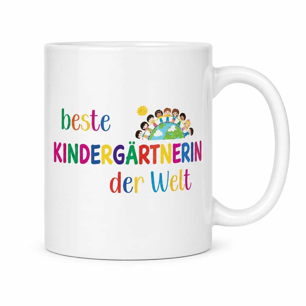 Lustige Tasse Beste Kindergärtnerin der Welt