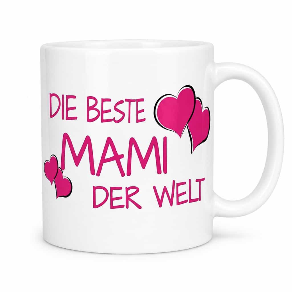 Tasse Die beste Mami der Welt – mit Wunschtext