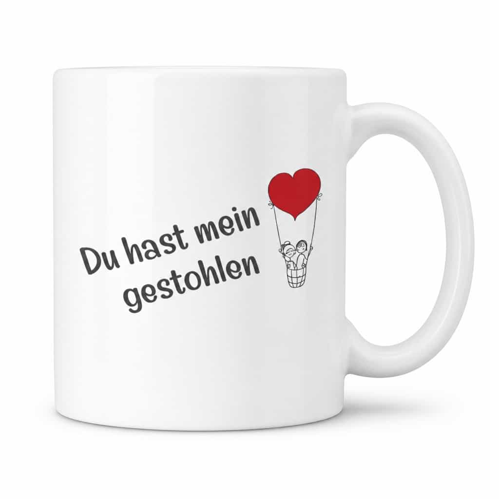 Lustige Tasse Du hast mein Herz gestohlen