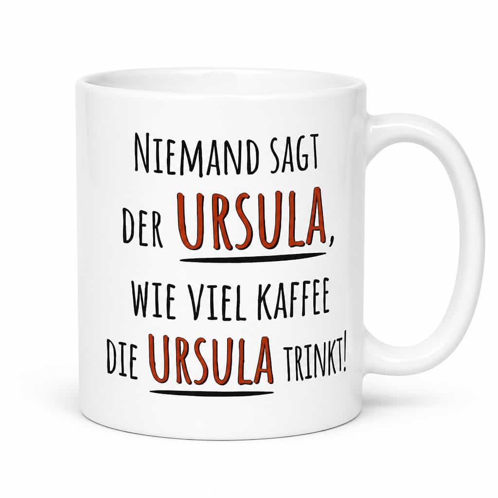 Lustige Tasse Kaffee mit eigenem Namen