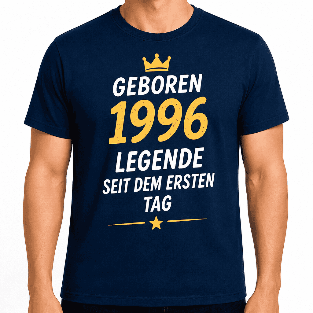 T-Shirt zum 30. Geburtstag – Geboren 1996 legende seit dem ersten tag