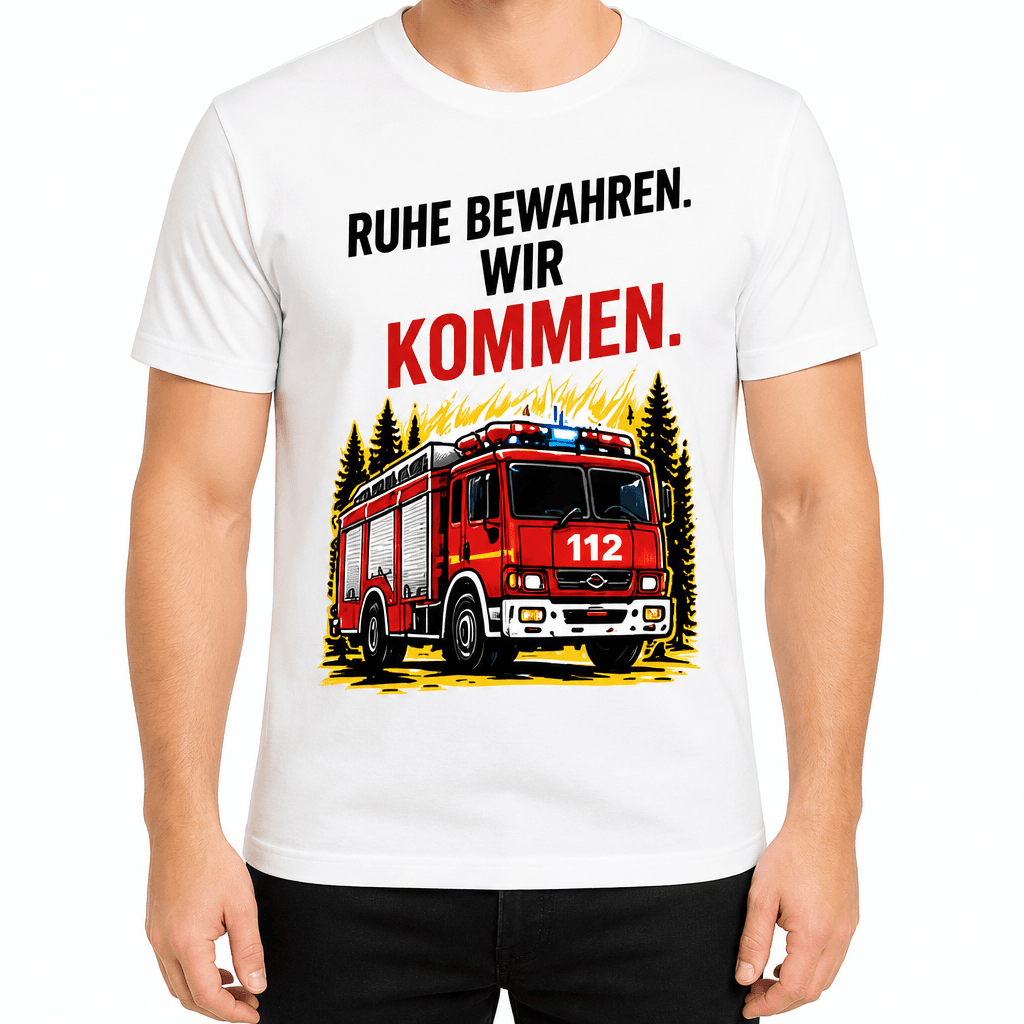Feuerwehr T-Shirt – Ruhe bewahren. Wir kommen.
