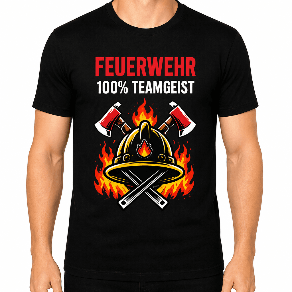 Feuerwehr T-Shirt – Feuerwehr 100% teamgeist