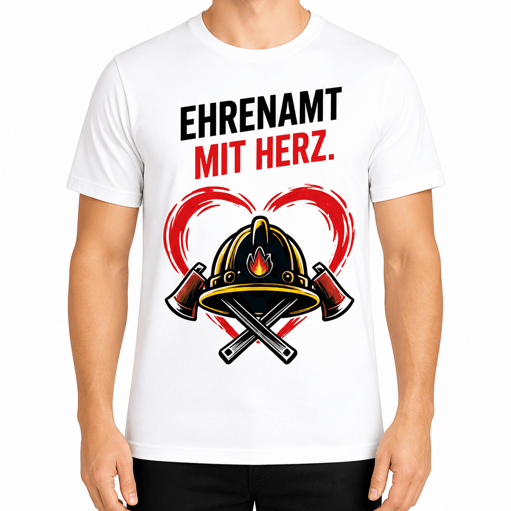 Feuerwehr T-Shirt – Ehrenamt mit herz.