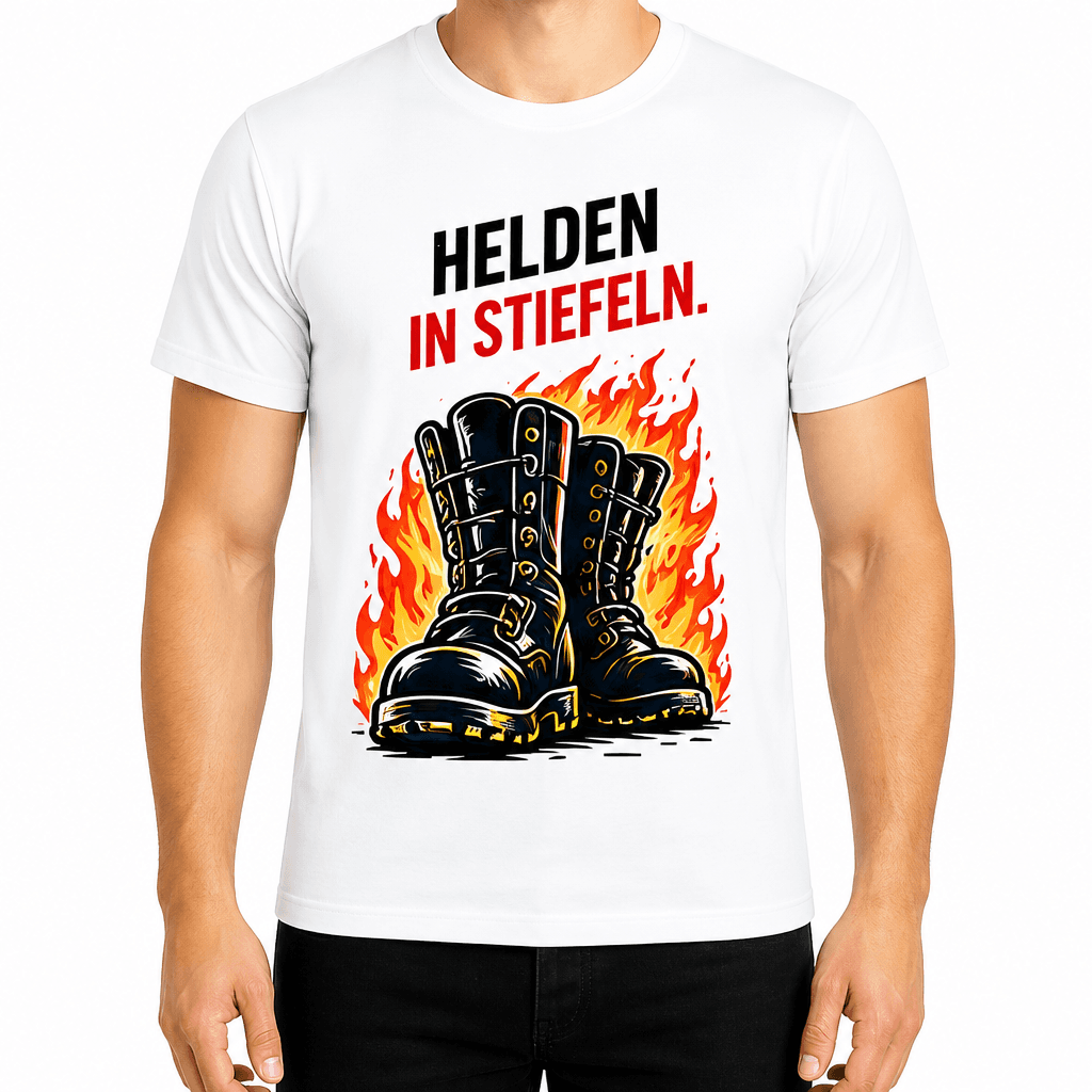 Feuerwehr T-Shirt – Helden in stiefeln.