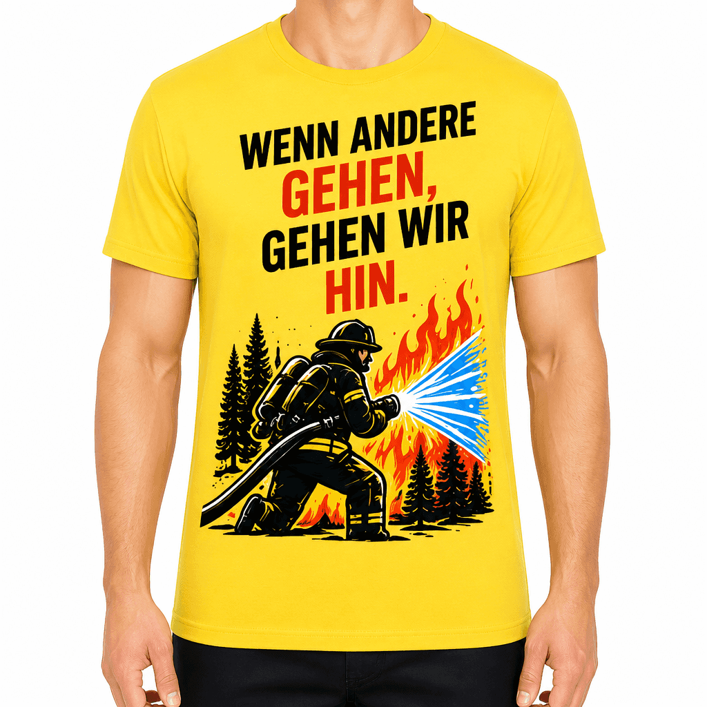 Feuerwehr T-Shirt â Wenn andere gehen, gehen wir hin.