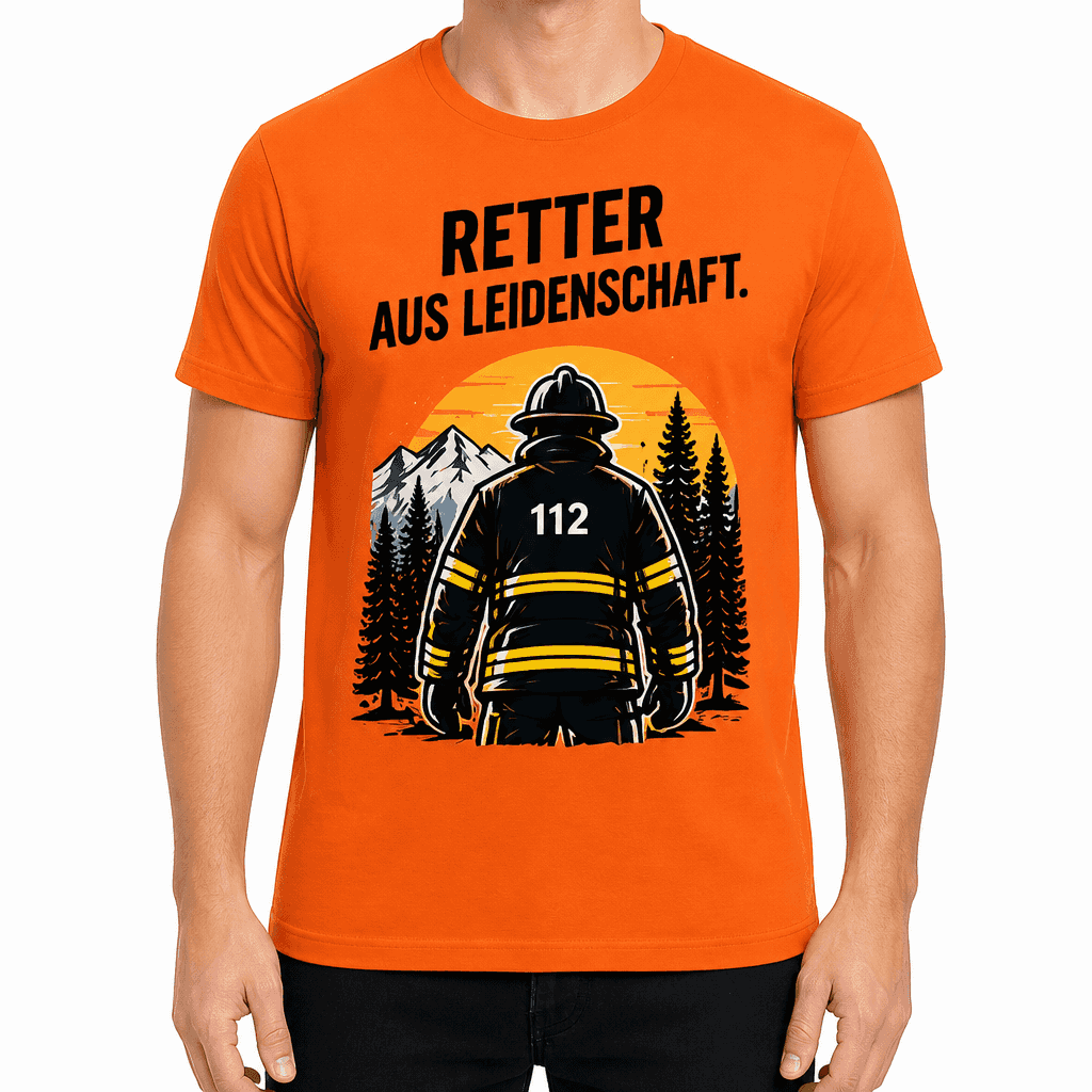 Feuerwehr T-Shirt â Retter aus leidenschaft.
