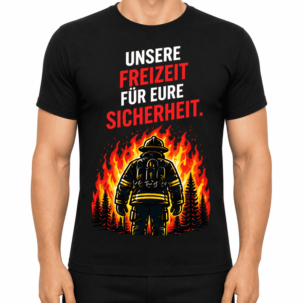 Feuerwehr T-Shirt â Unsere freizeit fĂŒr eure sicherheit.