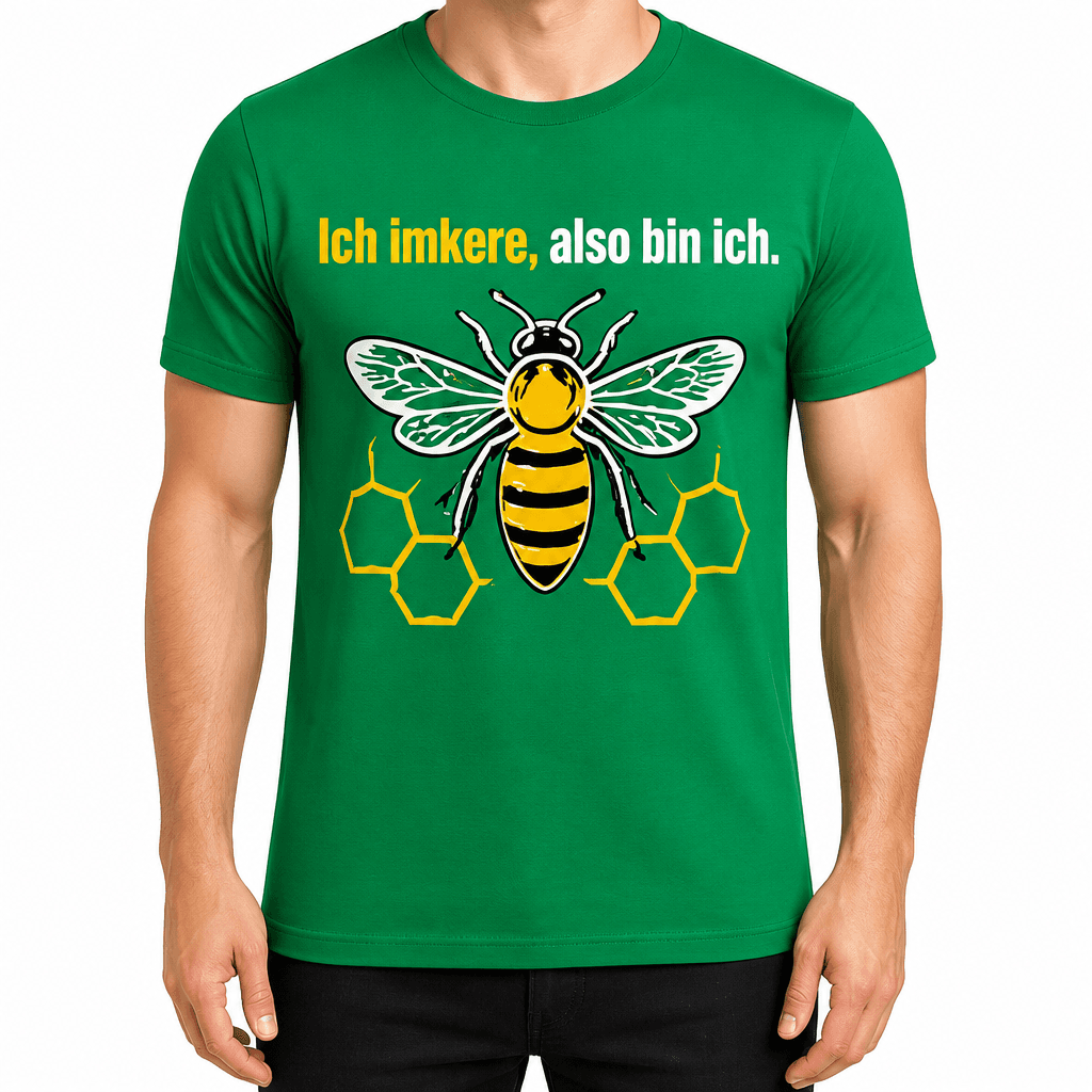 Imker-T-Shirt – Ich imkere, also bin ich.