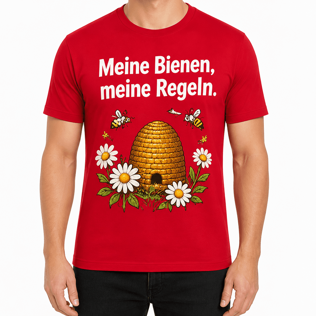 Imker-T-Shirt – Meine Bienen, meine Regeln.