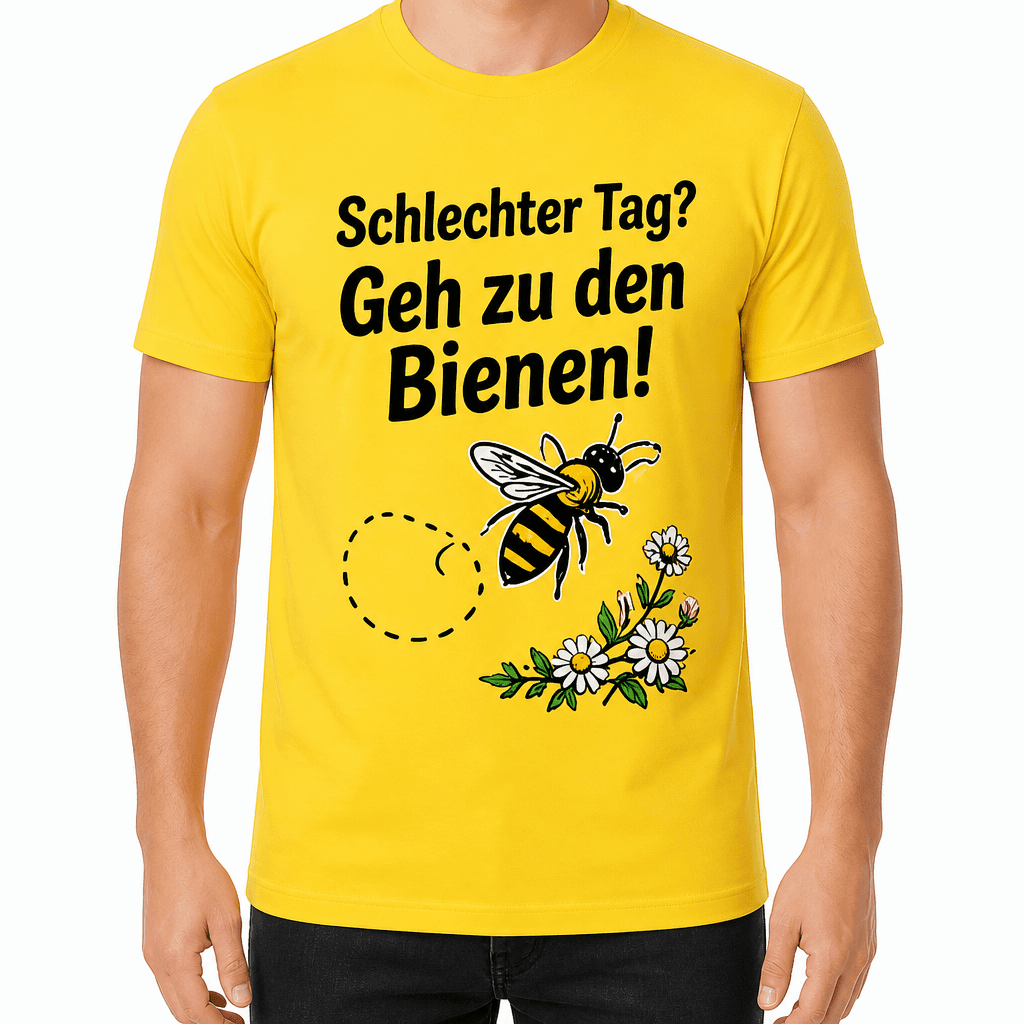 Imker-T-Shirt – Schlechter Tag? Geh zu den Bienen!