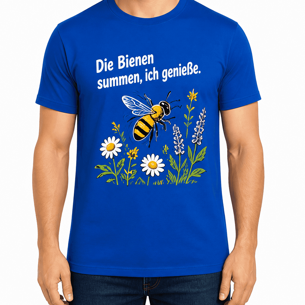 Imker-T-Shirt – Die Bienen summen, ich genieße.