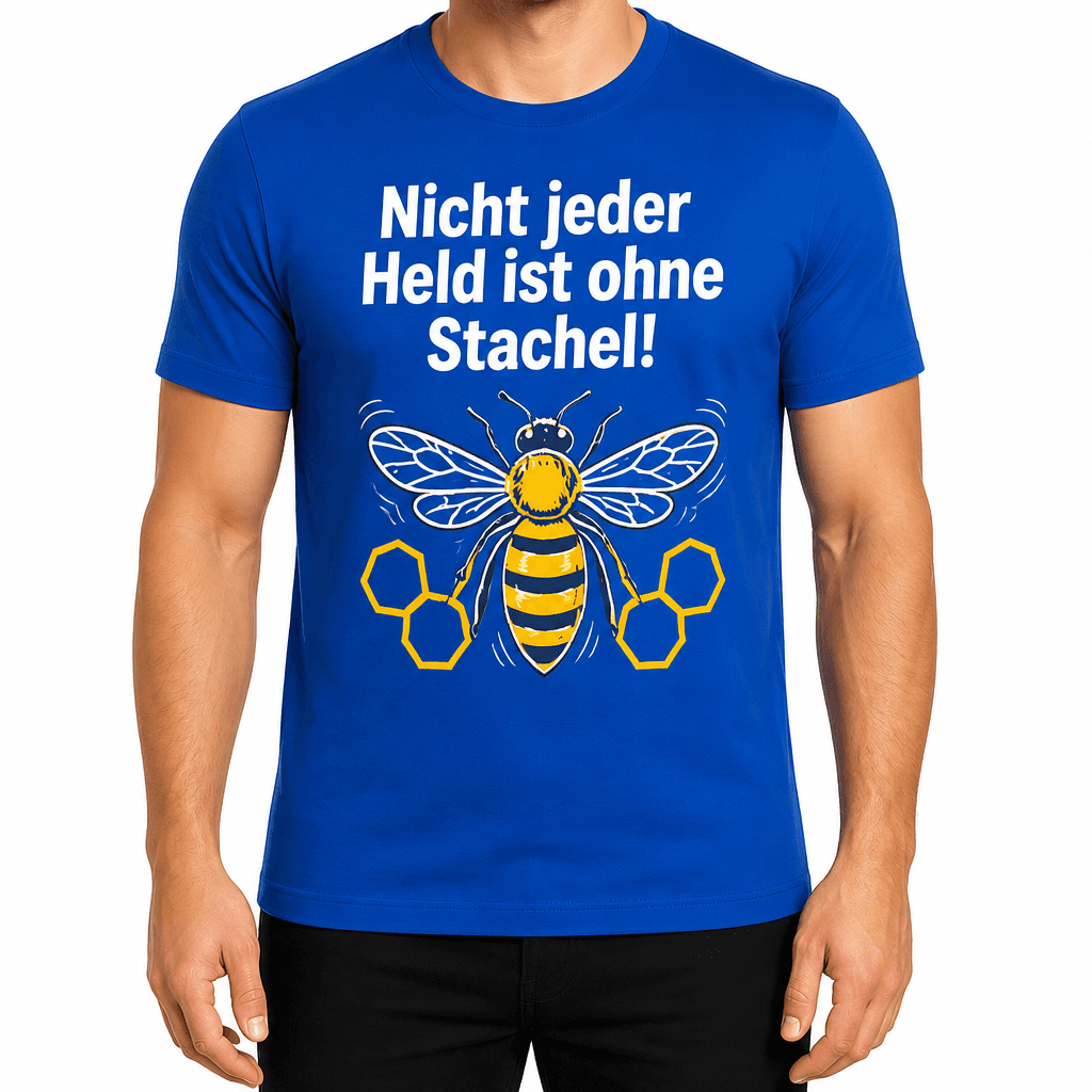Imker-T-Shirt – Nicht jeder Held ist ohne Stachel!