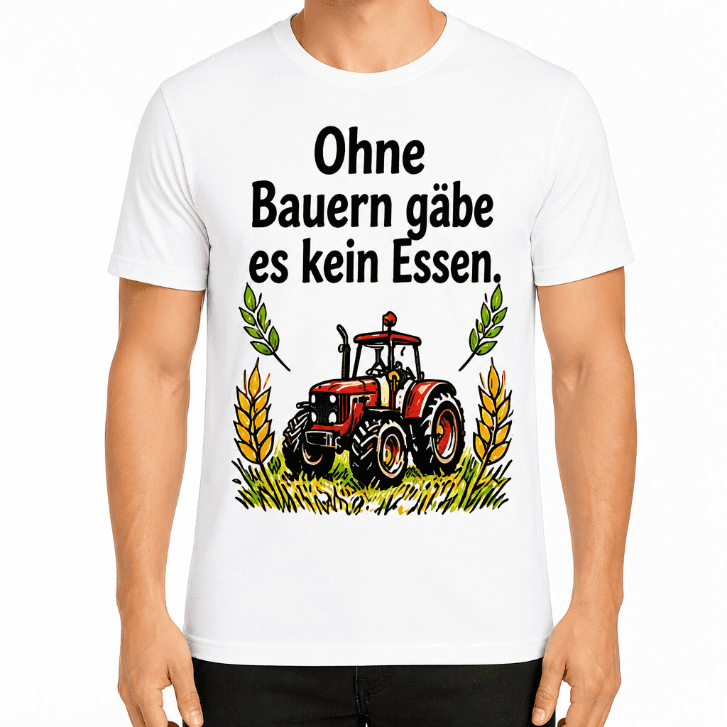 Bauern-T-Shirt – Ohne Bauern gäbe es kein Essen.
