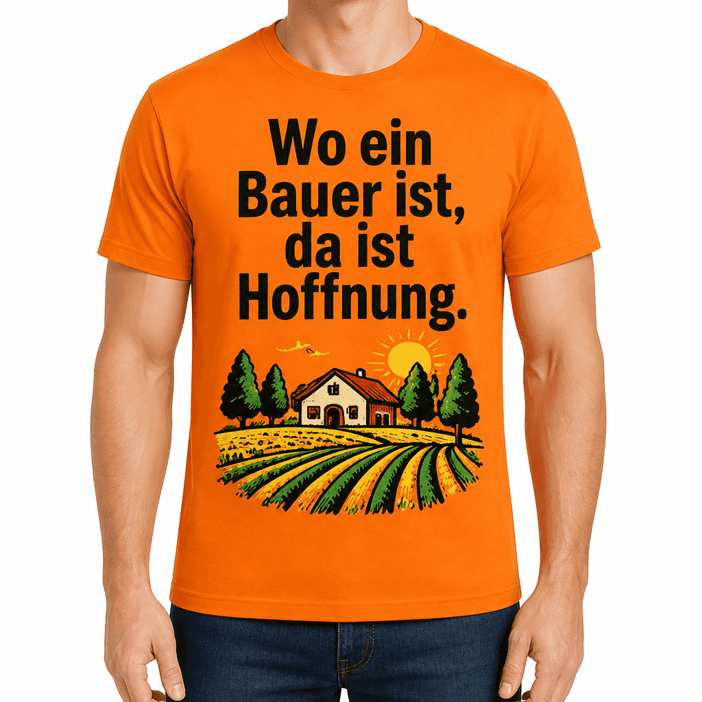 Bauern-T-Shirt – Wo ein Bauer ist, da ist Hoffnung.
