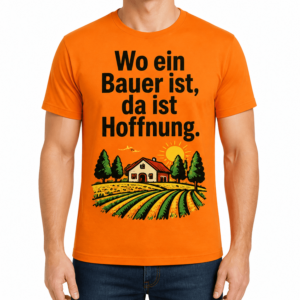Bauern-T-Shirt – Wo ein Bauer ist, da ist Hoffnung.