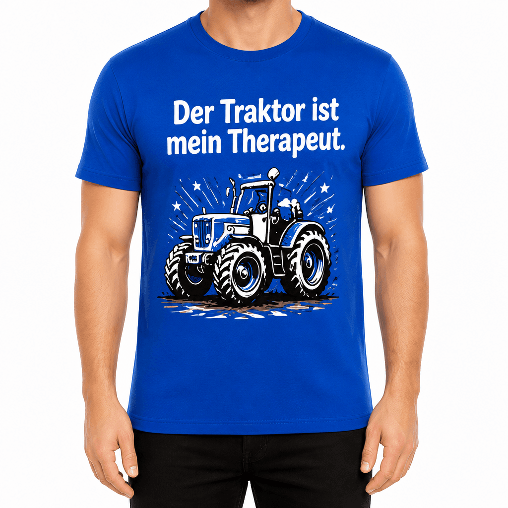 Bauern-T-Shirt – Der Traktor ist mein Therapeut.
