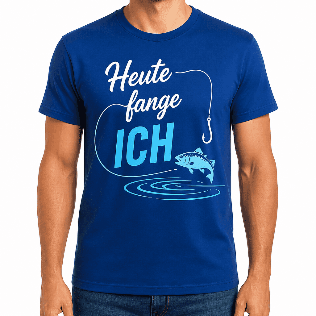 Angler-T-Shirt – Heute fange ich