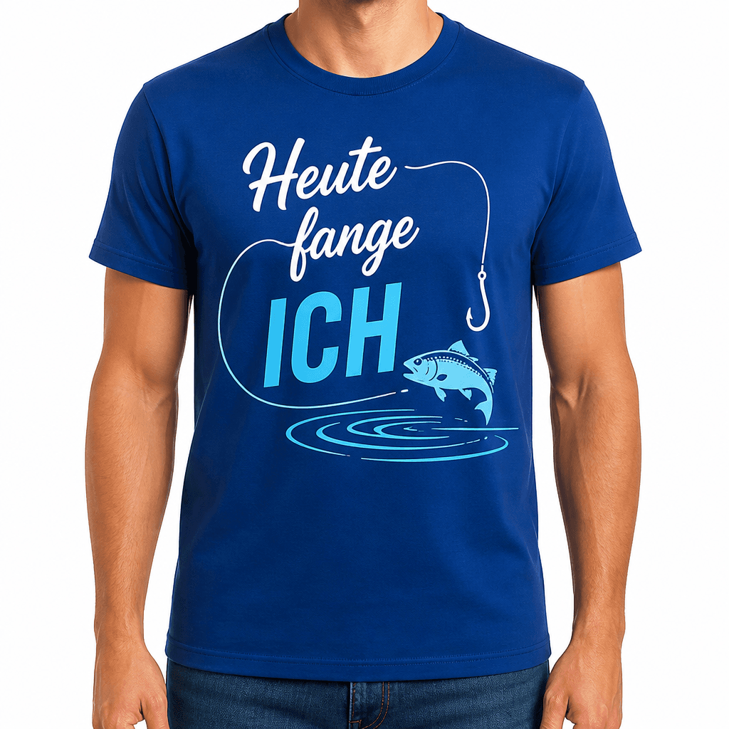 Angler-T-Shirt – Heute fange ich