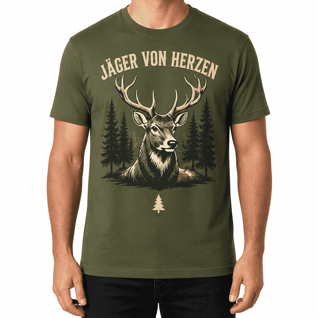 Jagd-T-Shirt – JÄGER VON HERZEN