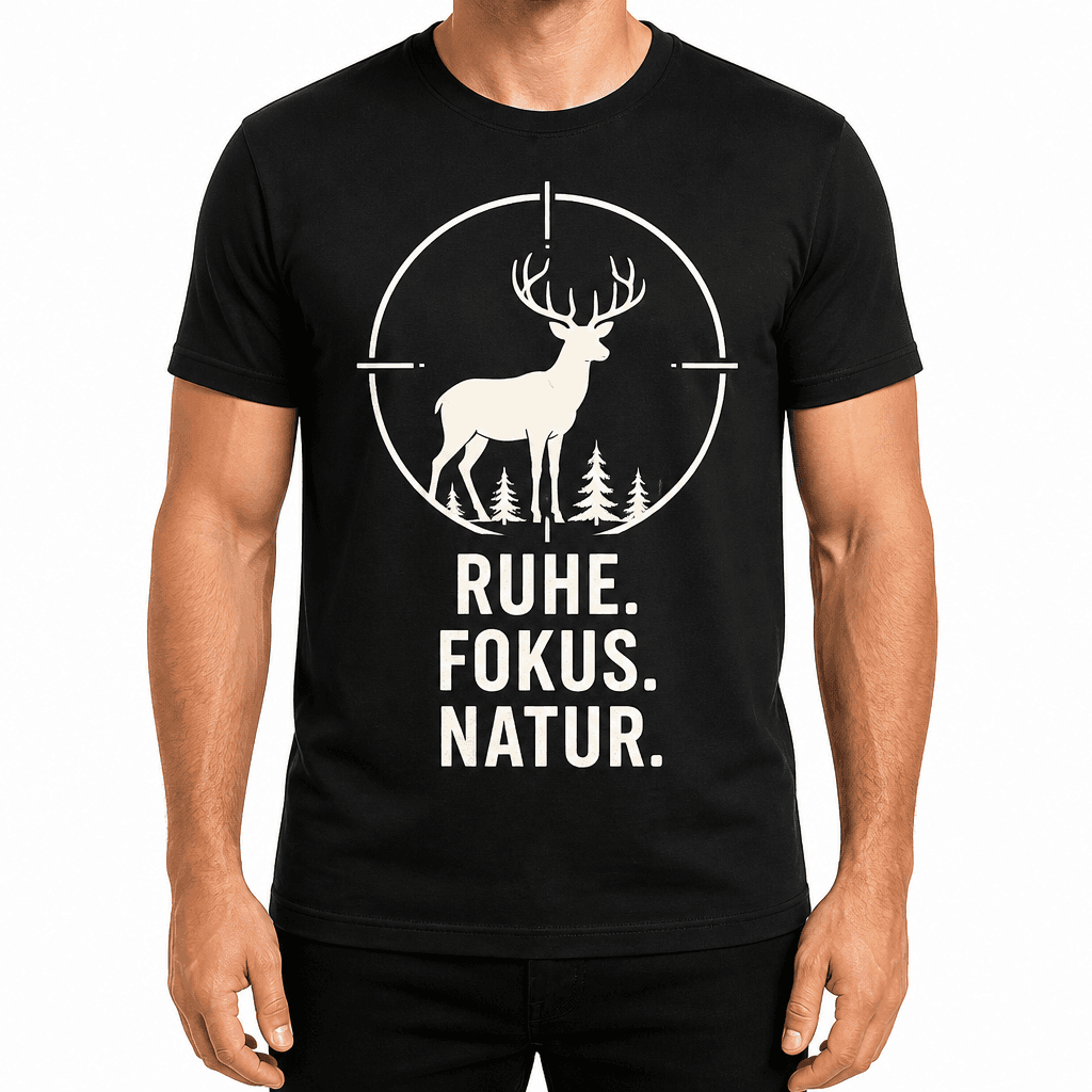 Jagd-T-Shirt – RUHE. FOKUS. NATUR.