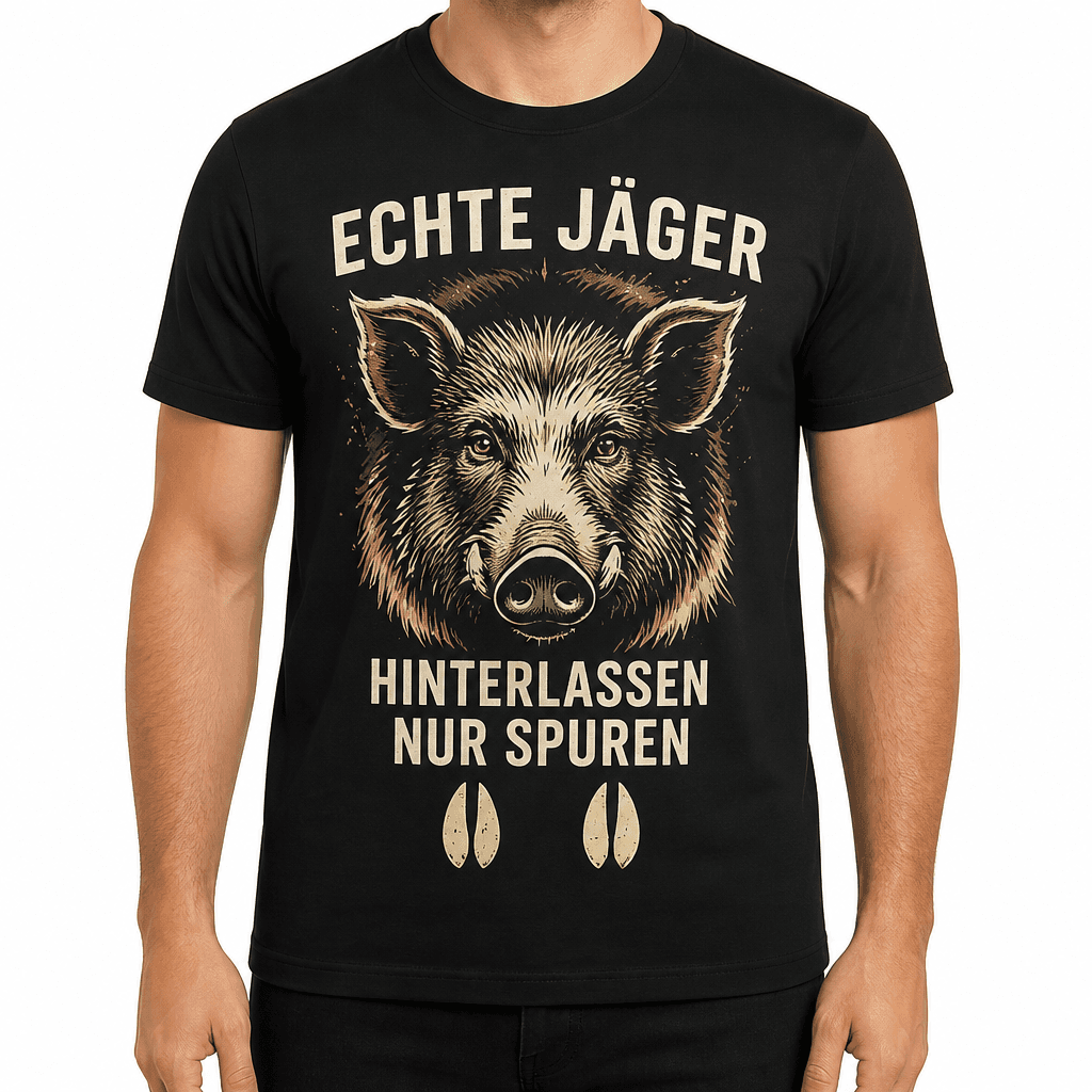 Jagd-T-Shirt – ECHTE JÄGER HINTERLASSEN NUR SPUREN