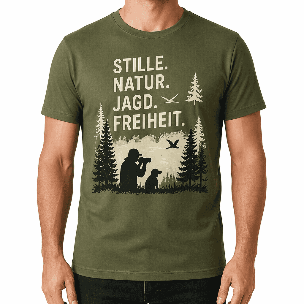 Jagd-T-Shirt – STILLE. NATUR. JAGD. FREIHEIT.