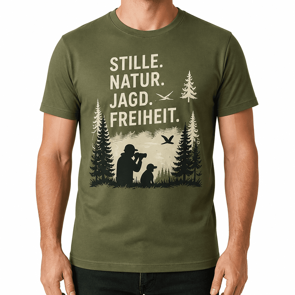 Jagd-T-Shirt – STILLE. NATUR. JAGD. FREIHEIT.