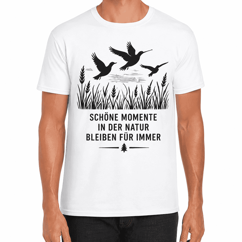 Jagd-T-Shirt – SCHÖNE MOMENTE IN DER NATUR BLEIBEN FÜR IMMER