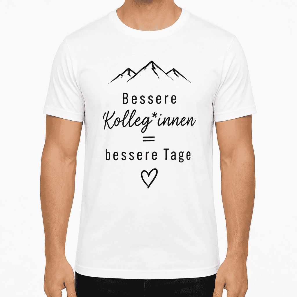 Kolleg*innen-T-Shirt – Bessere Kolleg*innen = bessere Tage