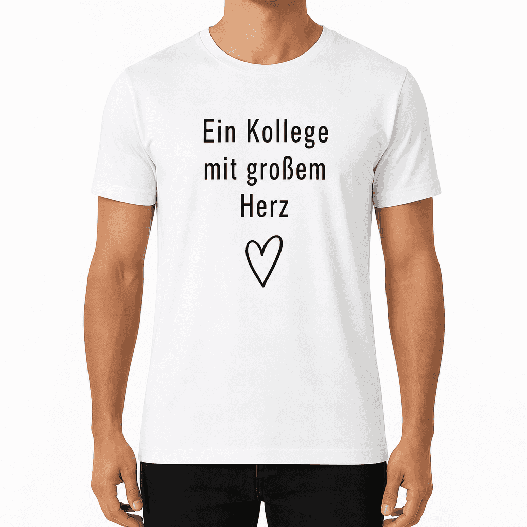 Kolleg*innen-T-Shirt – Ein Kollege mit großem Herz