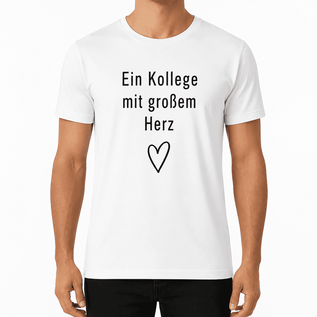Kolleg*innen-T-Shirt – Ein Kollege mit großem Herz