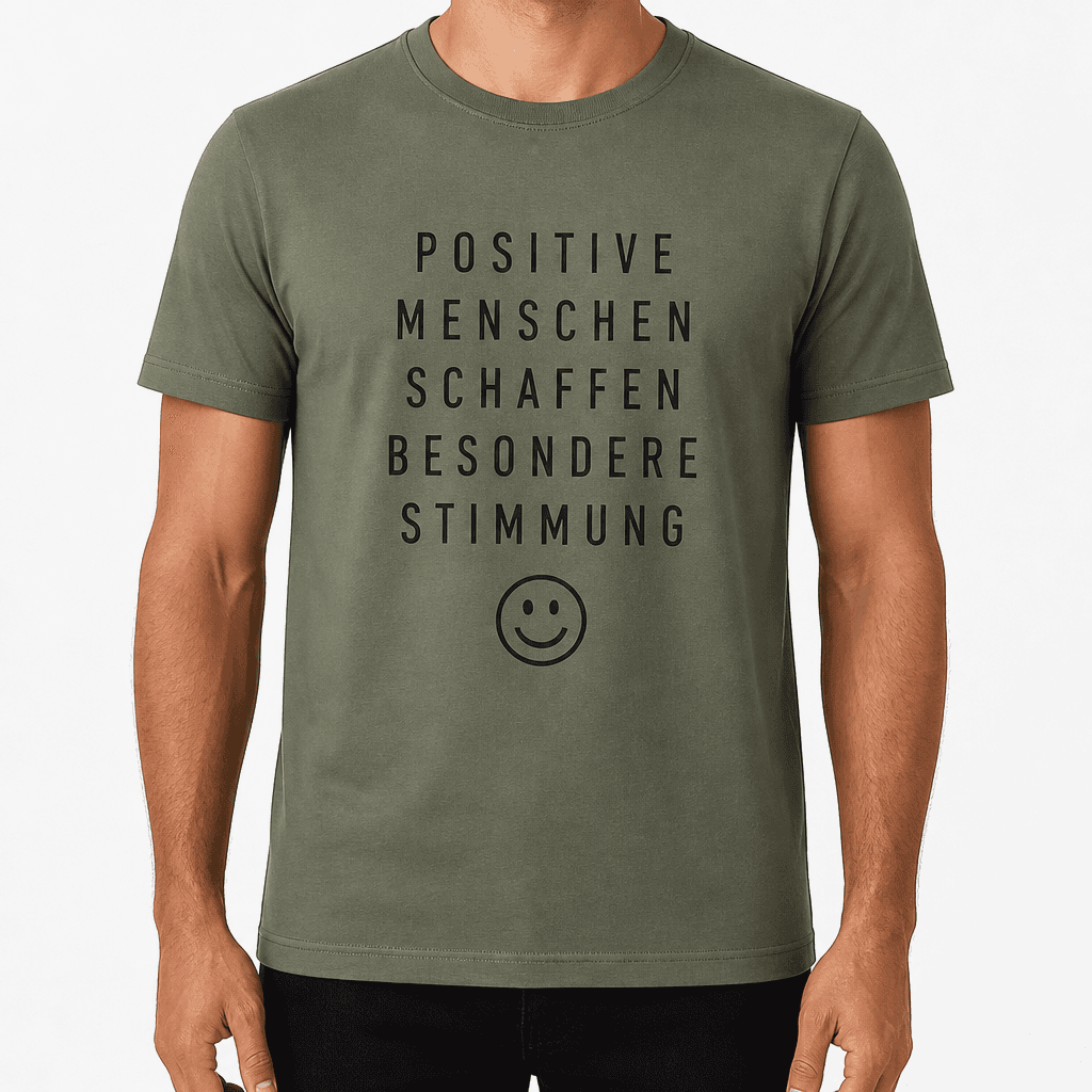 Kolleg*innen-T-Shirt – Positive Menschen schaffen besondere Stimmung