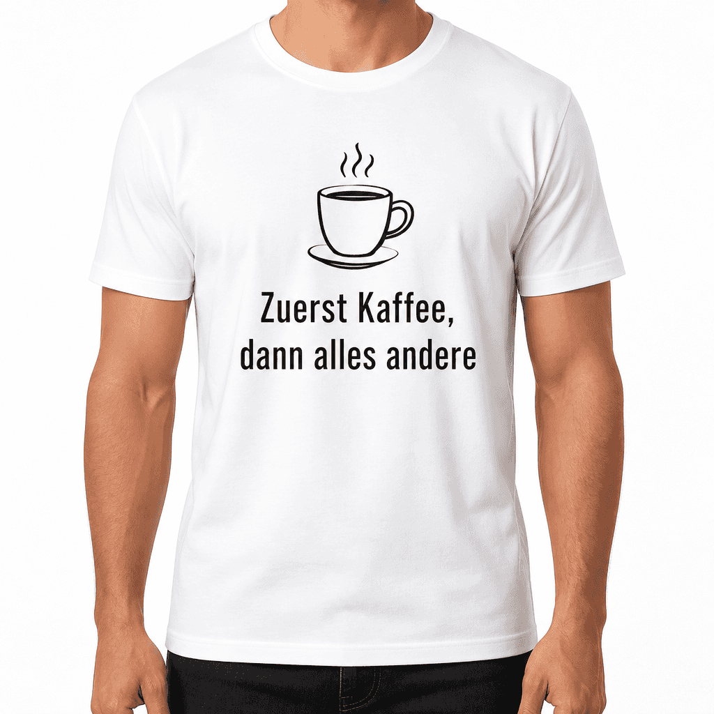 Kolleg*innen-T-Shirt – Zuerst Kaffee, dann alles andere