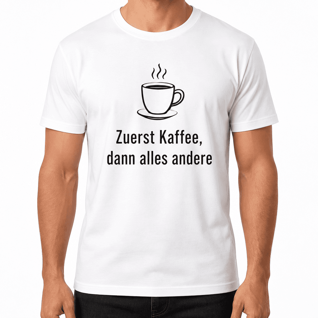 Kolleg*innen-T-Shirt – Zuerst Kaffee, dann alles andere