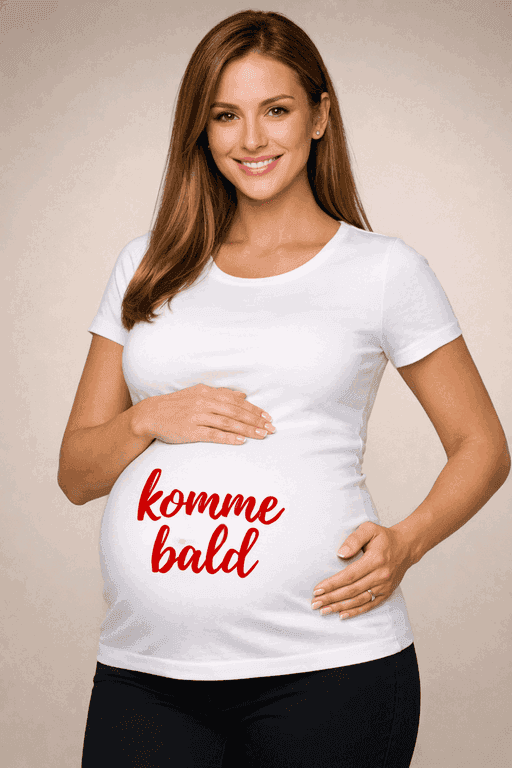 Schwangerschafts T-Shirt Bin bald da