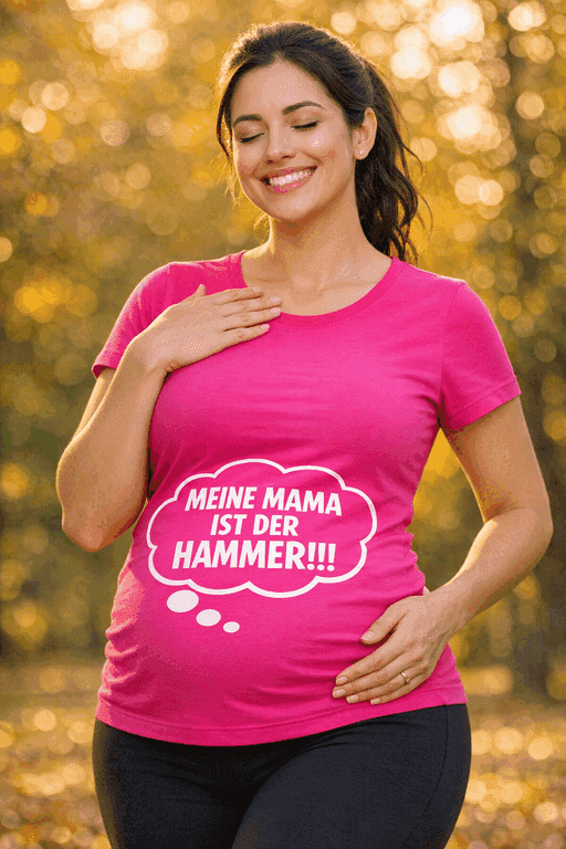 Schwangerschafts T-Shirt meine Mami ist leiwand