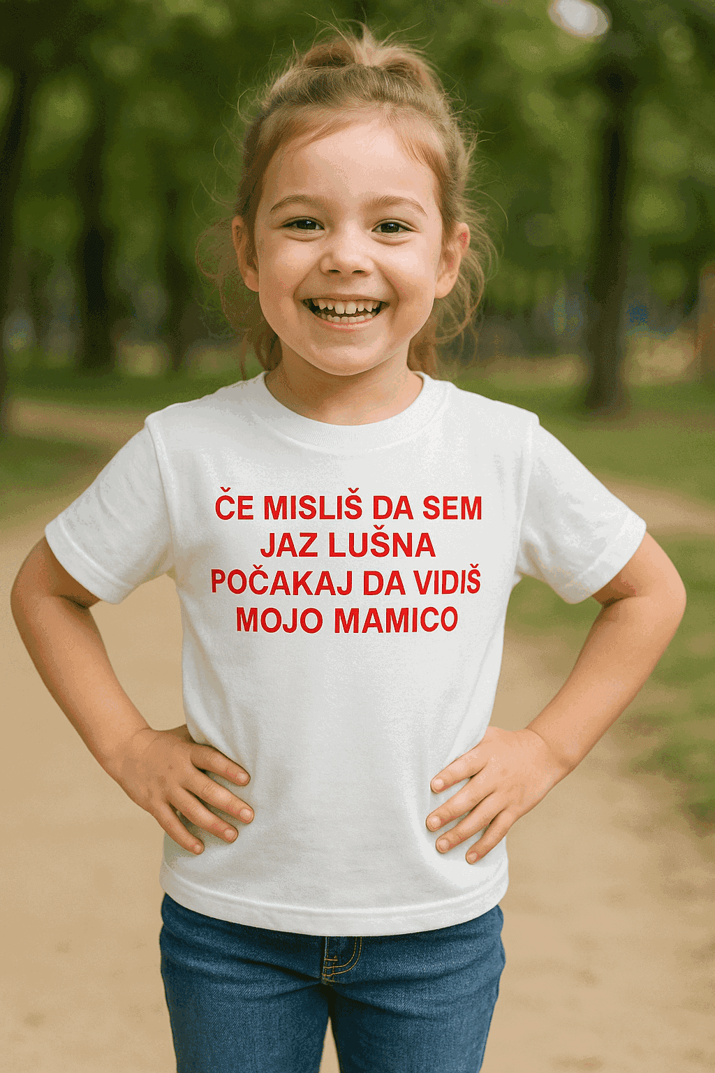 Kinder T-Shirt warte bis du Mama siehst