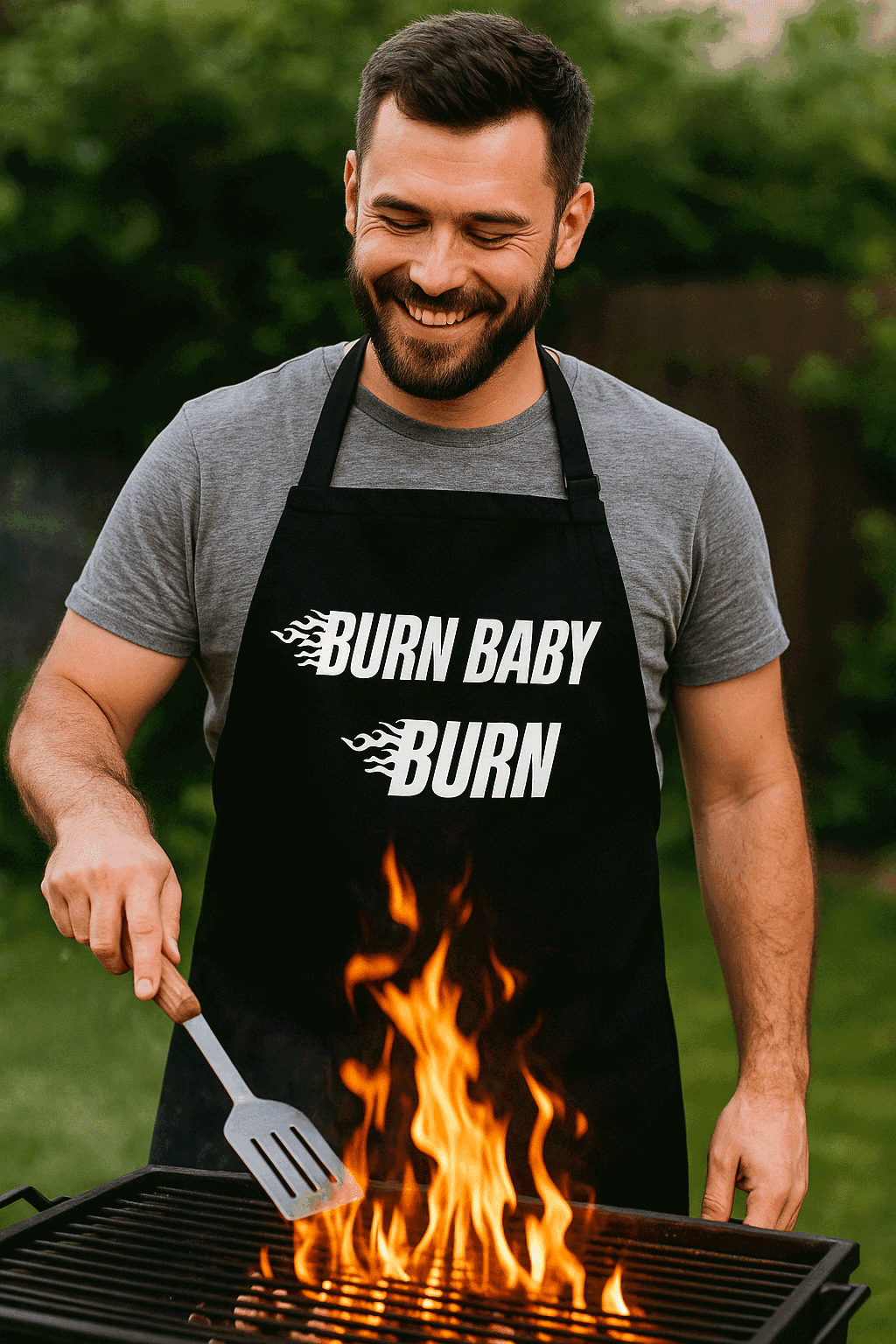 Lustige Schürze Burn Baby Burn