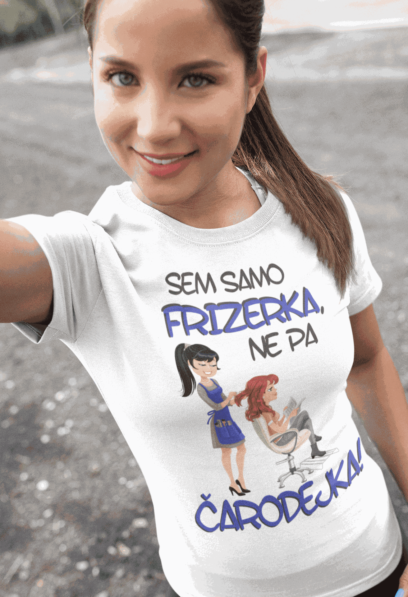 Lustiges T-Shirt Frisörin keine Zauberin