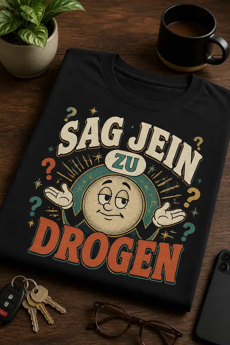 Drogen-Spruch T-Shirt SAG JEIN ZU DROGEN