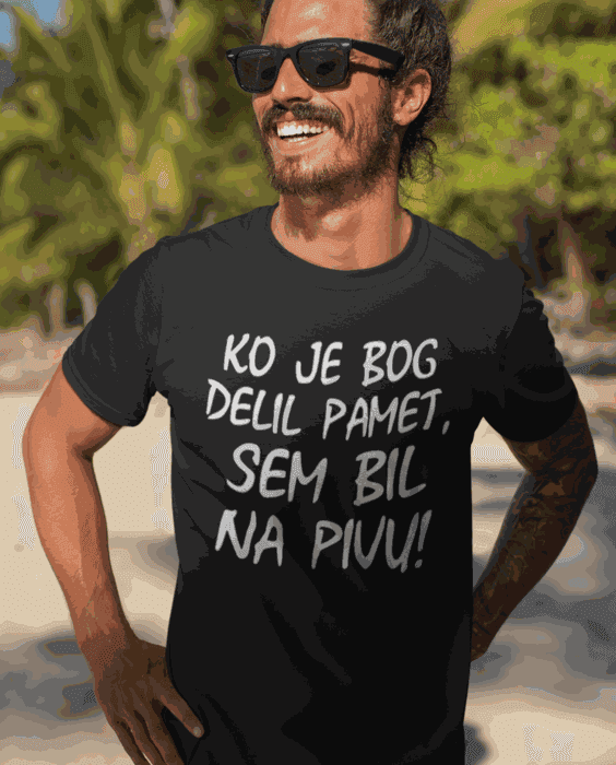 Lustiges T-Shirt Als Gott Hirn verteilt hat
