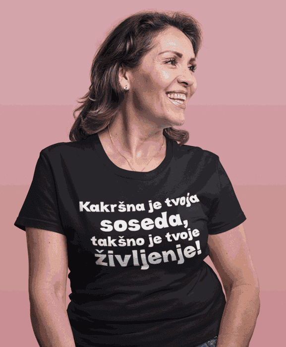 Lustiges T-Shirt wie deine Nachbarin so dein Leben